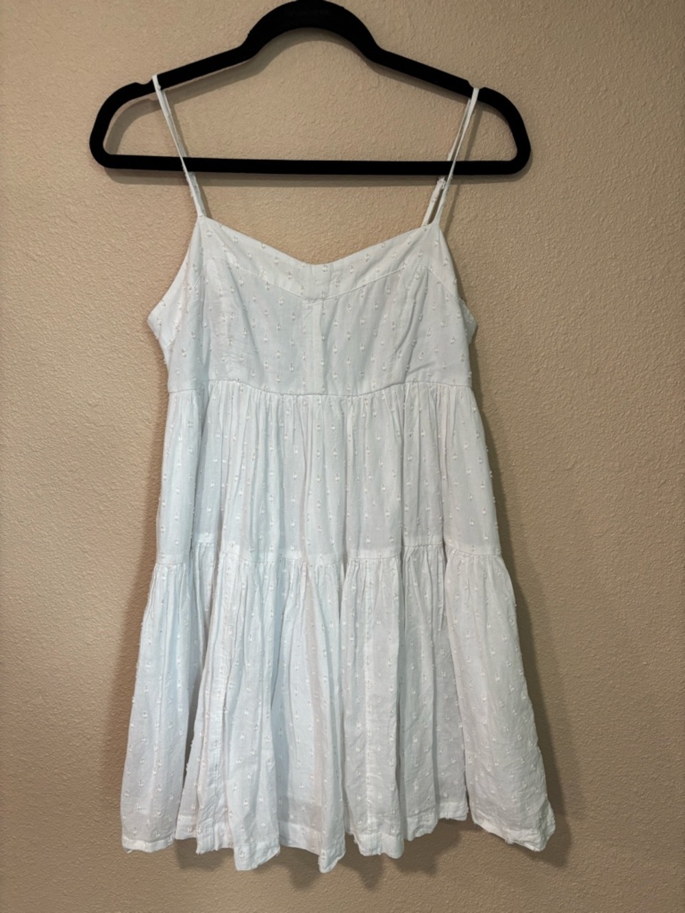 American Eagle Outfitters White Smocked dress